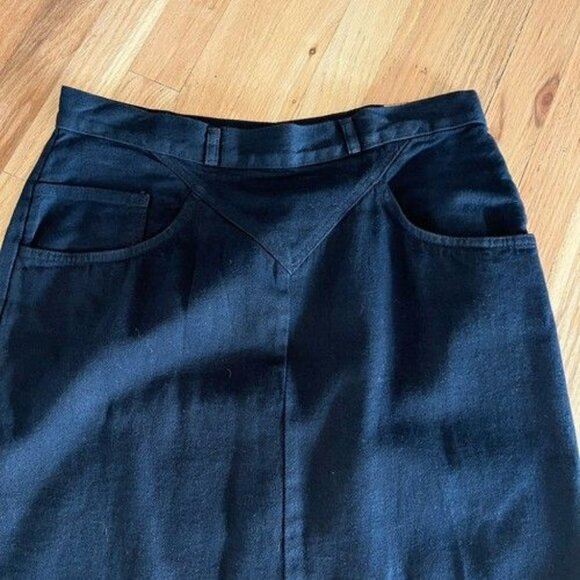 Vintage Sundance Black Denim Jean Handpainted 4 Piece‎ Set Crain Design Large - Picture 10 of 10